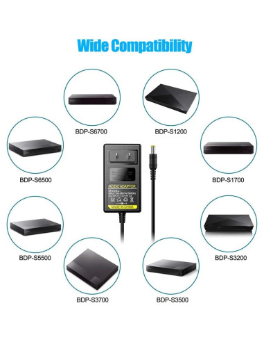 Cable de Alimentación 12V SoulBay para Reproductores Blu-ray Sony