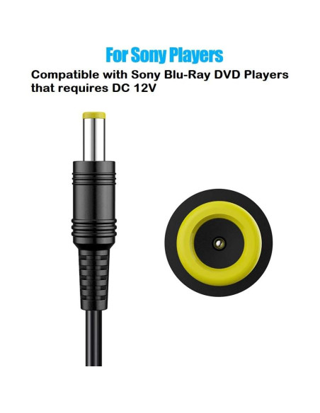 Cable de Alimentación 12V SoulBay para Reproductores Blu-ray Sony
