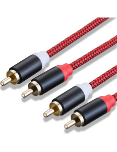 Cable RCA 2RCA Macho a 2RCA Macho 1M Jelly Tang Audio Estéreo 2