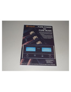 Póster Amplificador McIntosh MC7200 48x33 cm Medidores Azules