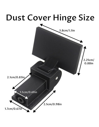 2 Pcs Bisagras de Cubierta de Polvo YJNBEST para Tocadiscos