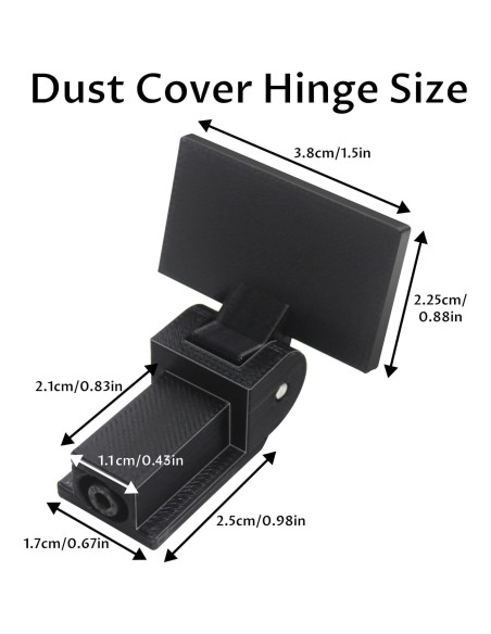 2 Pcs Bisagras de Cubierta de Polvo YJNBEST para Tocadiscos