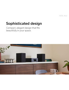 Reproductor de CD Bluetooth Denon RCD-N12 con Wi-Fi y Radio 2