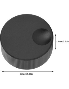 Perilla de Control de Volumen Eujgoov Aluminio 6mm Antideslizante 2