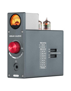 Previo de Fono Douk Audio T4 Plus con Medidor VU y Tubos