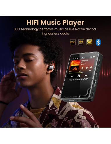 Reproductor de Música Portátil HIFI WALKER H2 Touch 128GB