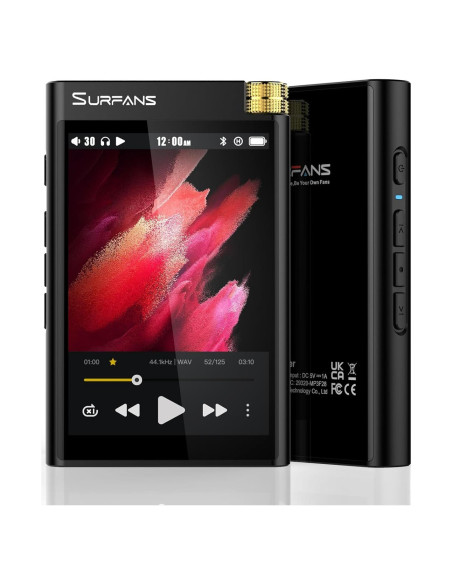 Reproductor MP3 Bluetooth Surfans F28 HiFi 3.5" Alta Resolución