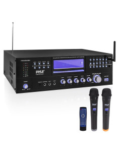 Amplificador Karaoke Pyle PWMA5000BA 3000W 4 Canales Bluetooth