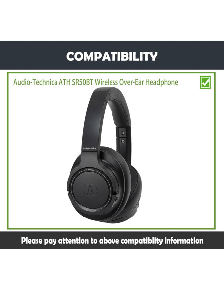 Almohadillas de Repuesto Audio-Technica ATH SR50BT Cuero y Espuma