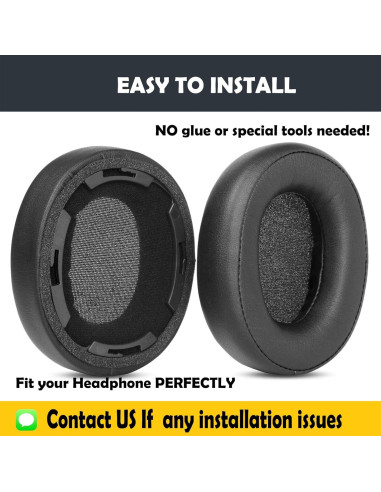 Almohadillas de Repuesto Audio-Technica ATH SR50BT Cuero y Espuma