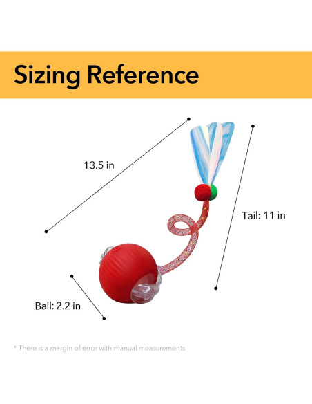 Juguete Interactivo para Gatos GooCare Bola de Cola Rápida 3.0