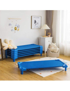 Camas Apilables KOTEK para Niños - 6 Unidades Azul 130x57 cm 2