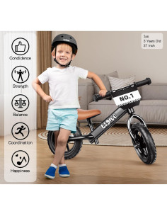 Bicicleta de Equilibrio LEDIVO 12" para Niños 2 a 5 Años 2