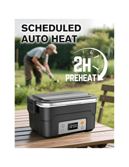 Caja de Almuerzo Eléctrica Inalámbrica EAST OAK 6.3 Tazas