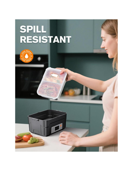 Caja de Almuerzo Eléctrica Inalámbrica EAST OAK 6.3 Tazas