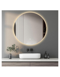 Espejo LED Redondo Niccy 71.12 cm Anti-vaho y Táctil