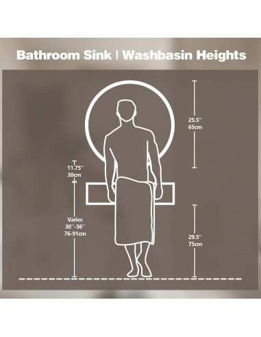 Espejo LED Redondo Niccy 71.12 cm Anti-vaho y Táctil