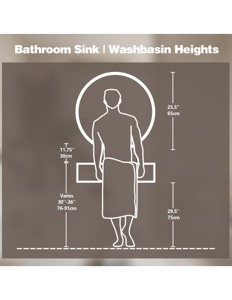 Espejo LED Redondo Niccy 71.12 cm Anti-vaho y Táctil