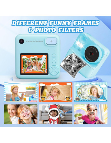 Cámara Instantánea Infantil Chantkin Azul 2.8" 12MP