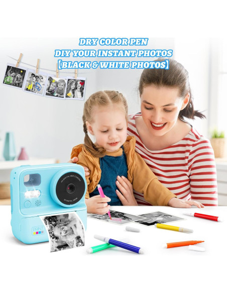 Cámara Instantánea Infantil Chantkin Azul 2.8" 12MP