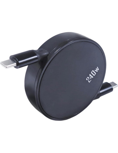 Cable Retráctil USB Tipo-C BoxWave 240W para Audio-Technica