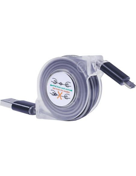 Cable Retráctil BoxWave para Audio-Technica ATH-SR50BT 63.5cm