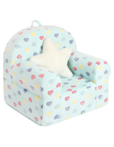 Sofá para Niños MOMCAYWEX Corazón Colorido con Cojín Estrella