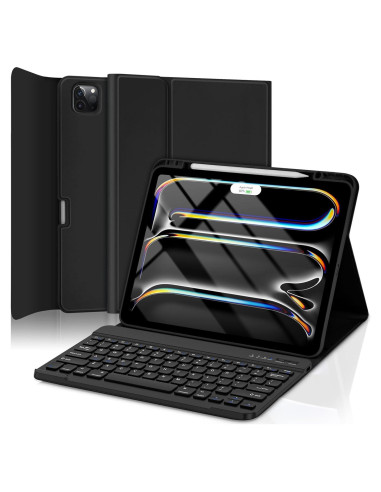 Funda de Teclado TQQ para iPad Pro 13" (M4 2024) - Inalámbrica