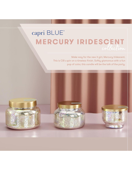 Vela Aromática Capri Blue Mercury Iridiscente 793 g - Orquidea Aloha