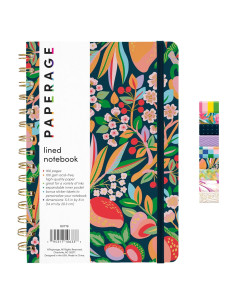 Cuaderno Espiral Tapa Dura Paperage 14x20.3 cm 160 Páginas