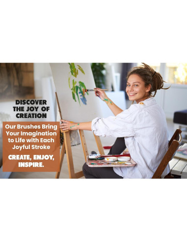 Set de 6 Pinceles de Acuarela Artistas del Renacimiento - Pelo de Sable Sintético