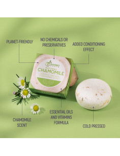 Champú Sólido Orgánico BAMBOEARTH Manzanilla 68g Ecológico 2