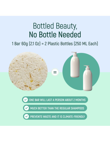 Champú Sólido Orgánico BAMBOEARTH Manzanilla 68g Ecológico