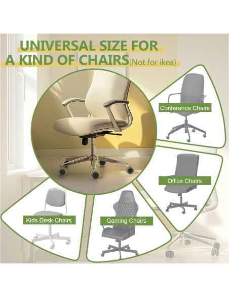 5 Ruedas de Silla de Oficina PChero 50mm Diámetro 11mm Vástago