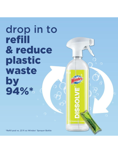 Limpiador Multisuperficie Windex Dissolve - Kit Inicio 768ml