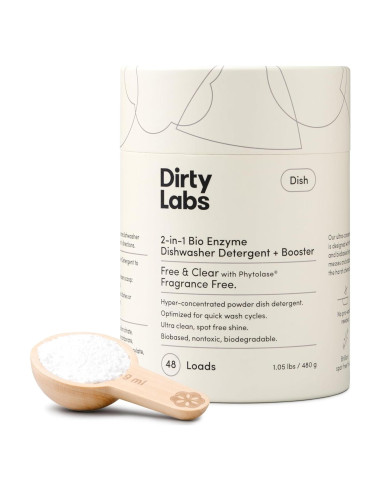 Detergente para Lavavajillas Dirty Labs 480g Sin Fragancia
