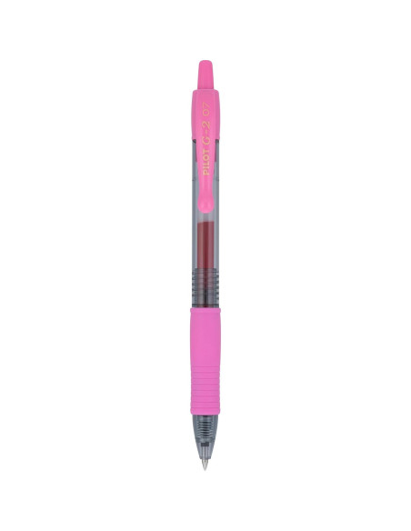 Bolígrafos de Gel Pilot G2 Rosa Claro 0.7mm - Paquete de 12