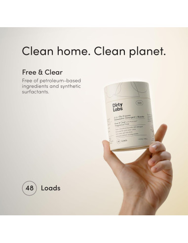 Detergente para Lavavajillas Dirty Labs 480g Sin Fragancia