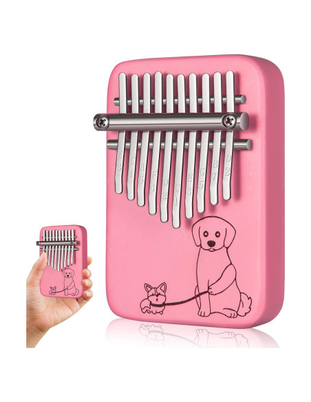 Kalimba 10 Teclas Rosa Sound Harbor - Madera Sapele