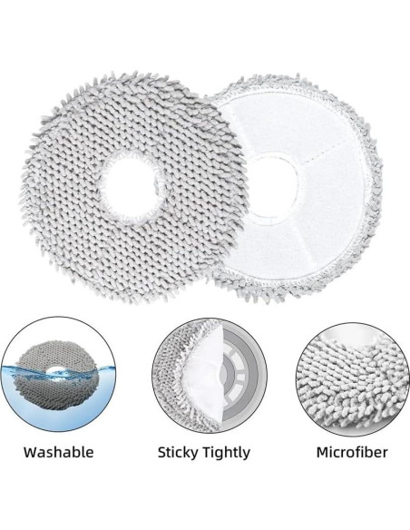 10 Almohadillas de Mopa Reemplazo ECOVACS DEEBOT X1/T20/T10