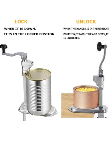 Abrelatas Manual Sewiden 62.5 cm Acero Inoxidable para Latas Grandes