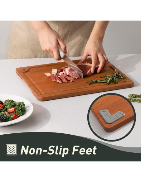 Tabla de Cortar de Bambú Extra Grande Socisen 49.5x35.5cm