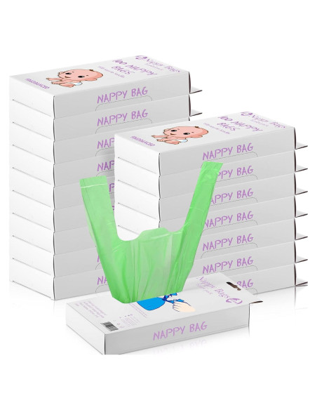 Bolsas Desechables para Pañales Sinmoe 1600 Conteos Verde