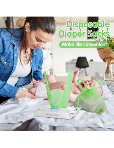 Bolsas Desechables para Pañales Sinmoe 1600 Conteos Verde