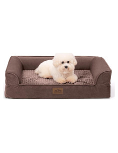 Cama ortopédica para perros COZY KISS 76x50 cm marrón