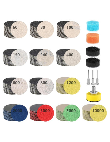 203 Piezas Disco de Lijado 1 Pulgada Avresecie con Almohadillas
