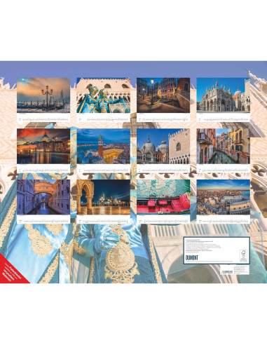 Calendario de Pared DUMONT 2026 Venecia 60 x 50 cm