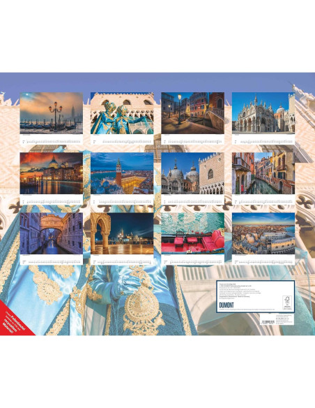 Calendario de Pared DUMONT 2026 Venecia 60 x 50 cm