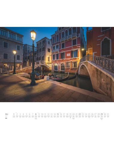 Calendario de Pared DUMONT 2026 Venecia 60 x 50 cm