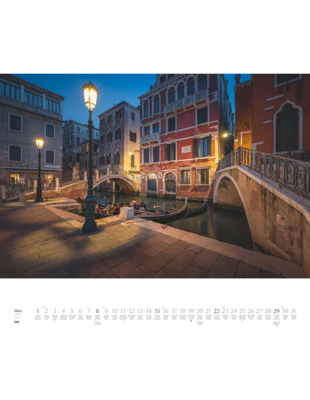 Calendario de Pared DUMONT 2026 Venecia 60 x 50 cm
